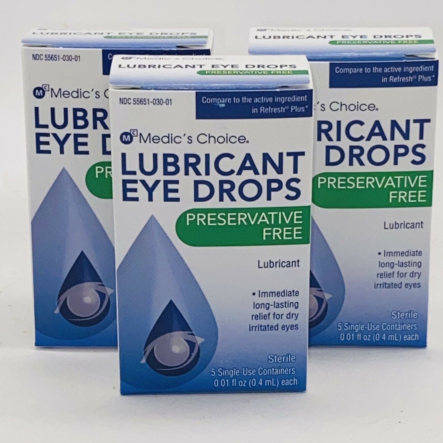 Medic's Choice Single-Use Lubricating Eye Drops (5 Pack)