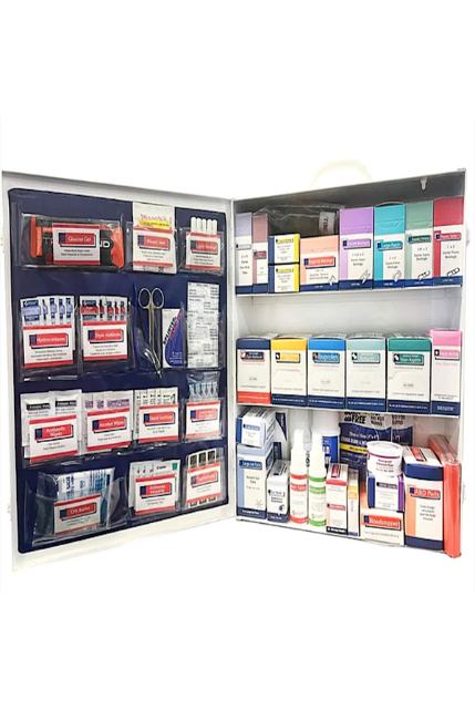 3-Shelf Metal First Aid Cabinet