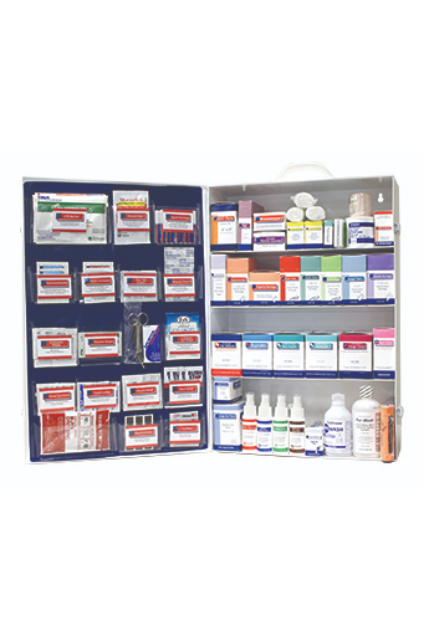 4-Shelf Metal First Aid Cabinet