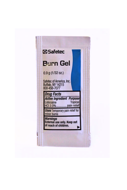 Burn Gel w/ Lidocaine 3.5gm Packet (25 Count)