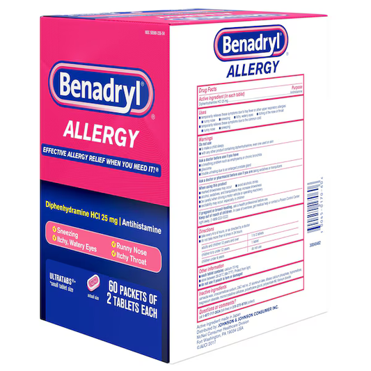 Benadryl Allergy Tabs (120 Count)