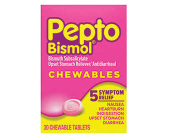 Pepto-Bismol Tablets (30 Count)